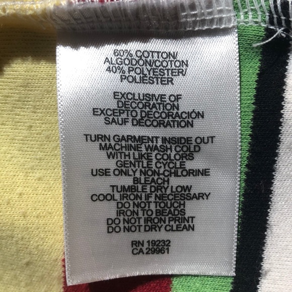 Alfred Dunner Petite Star-Studded Striped Top - Picture 8 of 8